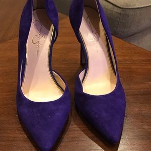 Jessica Simpson Purple Suede Pumps